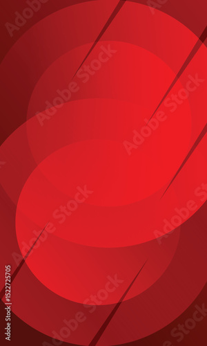 Red gradient abstract background. Circle shapes composition Space. suitable for background, landing page, wallpaper, home screen, theme. vector eps 10