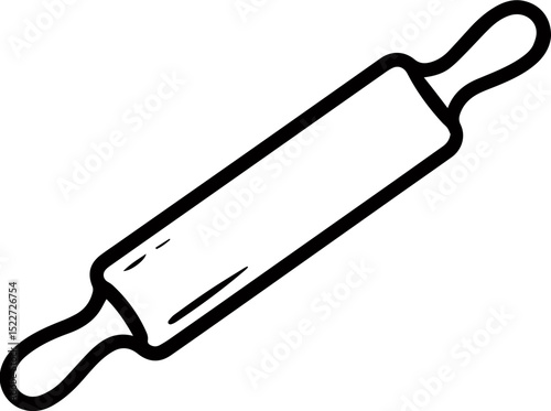 Rolling pin svg drawing