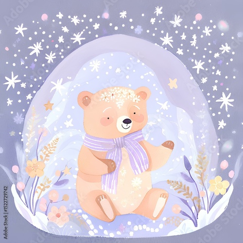 a little cute bear of background