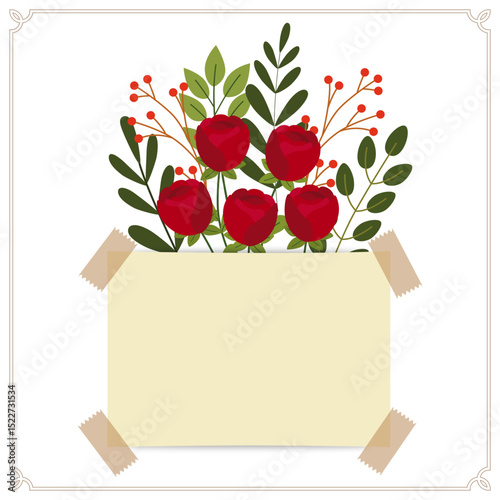 flowers and cards