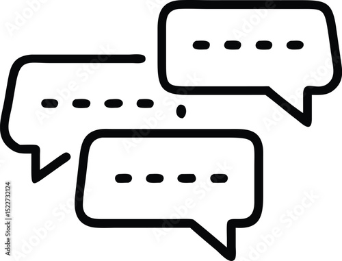 Communication speech bubbles icon vector illustration representing conversation and messaging concept
