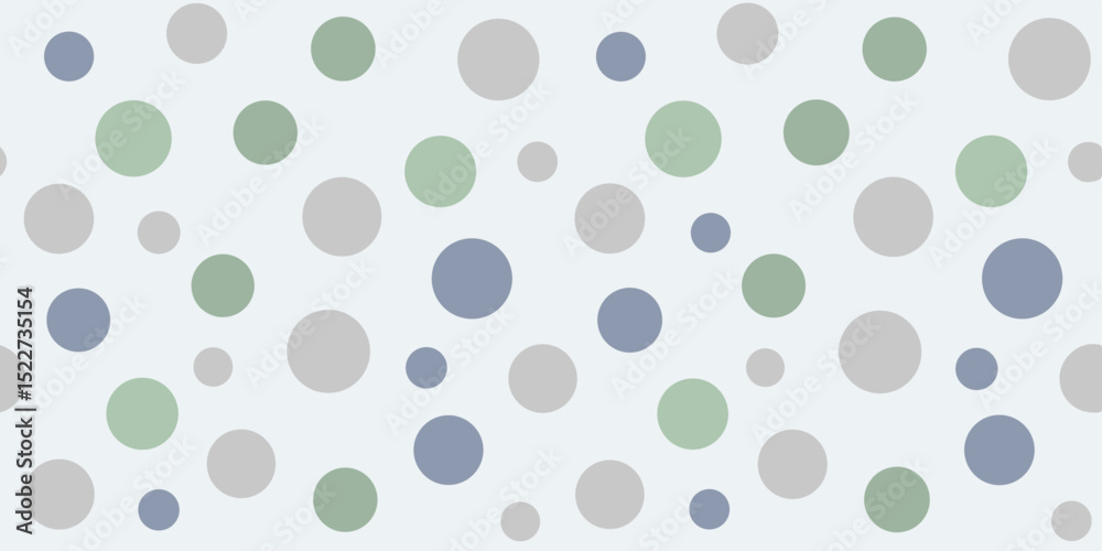 Pattern of varied-sized circles in light gray, green, and blue on a soft gray background, creating a playful and modern design. Pattern of varied-sized circles in light gray, green, and blue on a soft gray background, creating a playful and modern design.