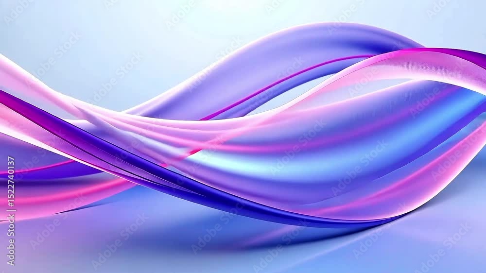 Abstract purple background, liquid texture of flowing waves, 3d animation, soft wave creates pattern