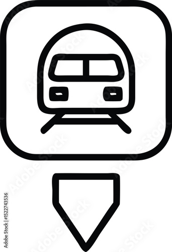 Find subway station near me train location icon public transport metro system underground railway 94