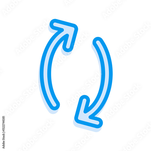Modern Communication Icon Sync. Perfect for synchronization, data transfer, or refreshing content.
