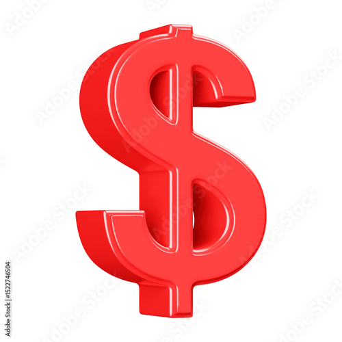 red dollar symbol