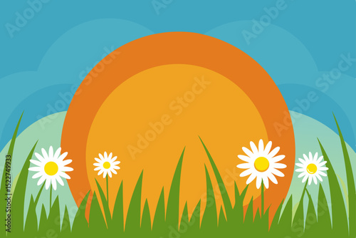 a sunrise illuminating dew kissed grass