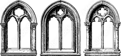 Intricate baroque window designs for architectural inspiration and decorative use