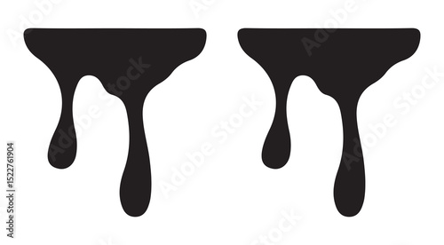 Liquid splash icon. Water drops, flows and waves, black aqua splashes flat vector illustration eps 10