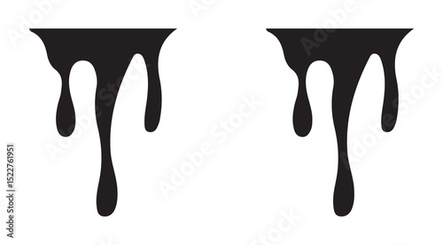 Liquid splash icon. Water drops, flows and waves, black aqua splashes flat vector illustration eps 10