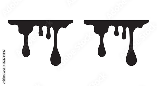 Liquid splash icon. Water drops, flows and waves, black aqua splashes flat vector illustration eps 10