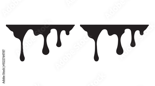 Liquid splash icon. Water drops, flows and waves, black aqua splashes flat vector illustration eps 10