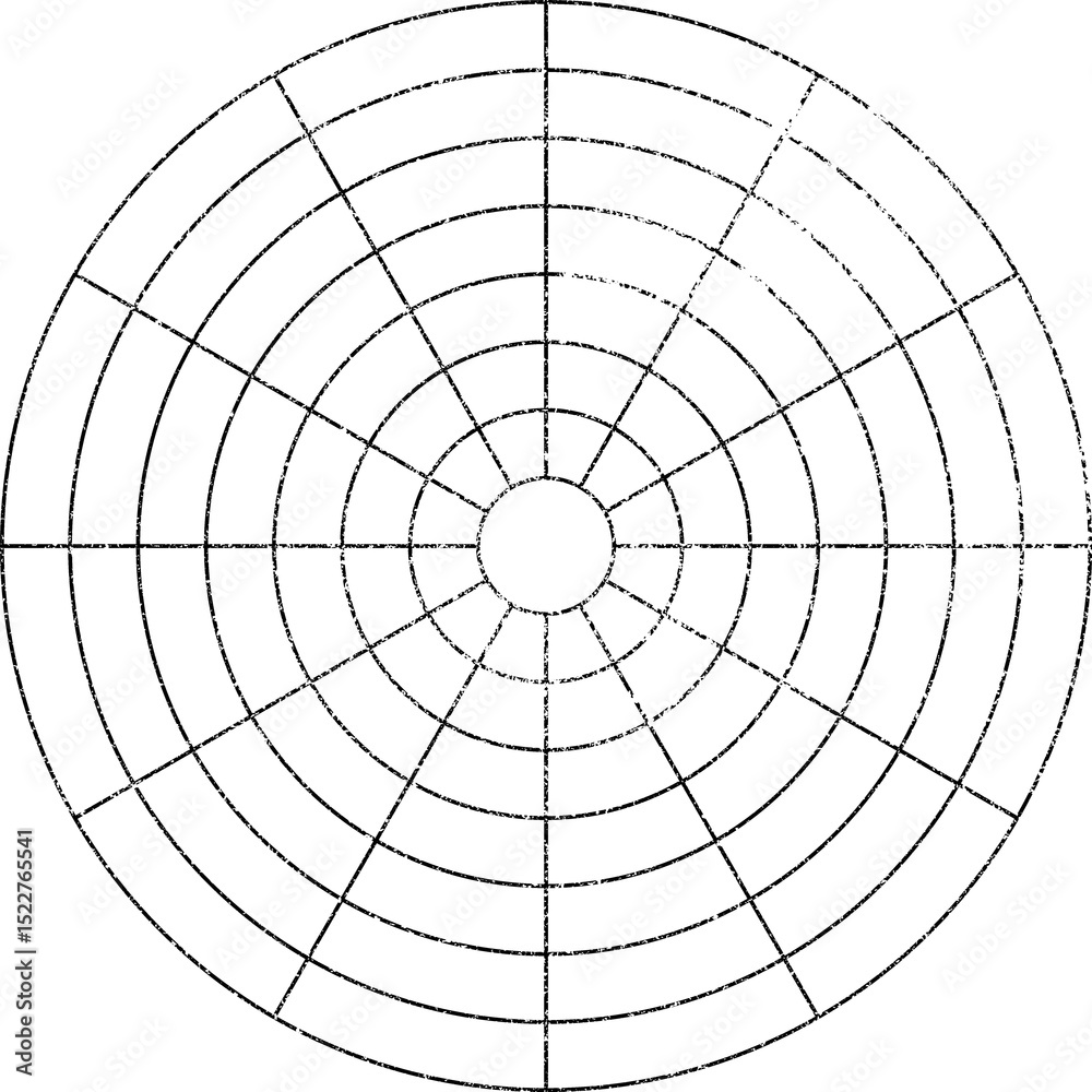 Obraz premium Large textured polar grid with a transparent background