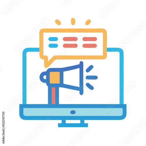 Advertising icons set.Containing marketing, promotion, announcement, branding, campaign, Ad, billboard, banner and Solid,line, silhouette  vector icons collection.
