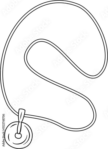 women's necklace coloring page