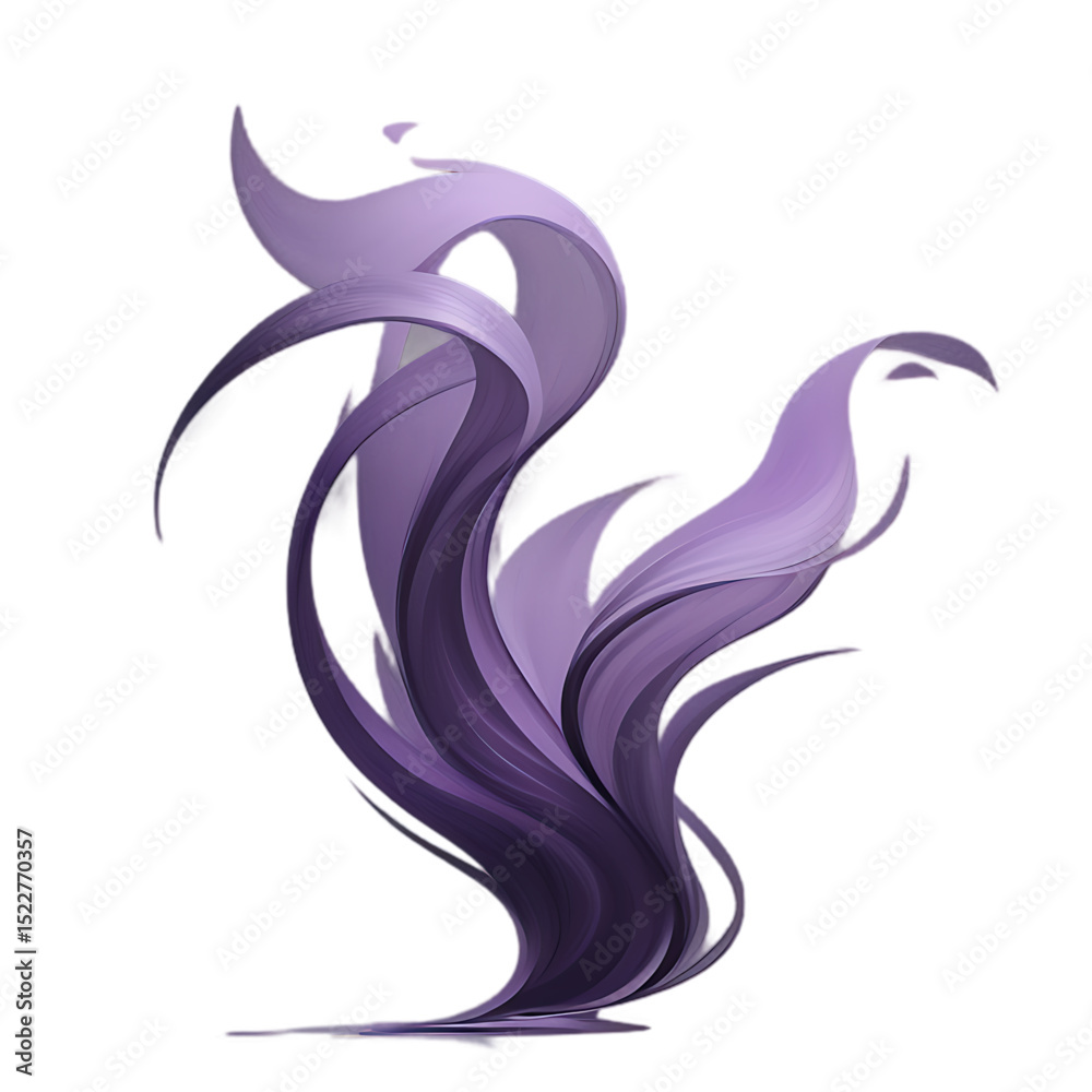 Fototapeta premium Purple flow shape abstract art concept