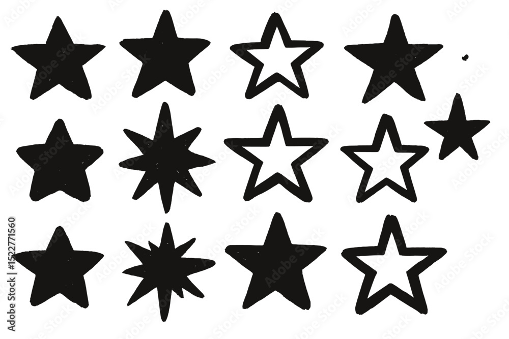 Fototapeta premium set of stars
