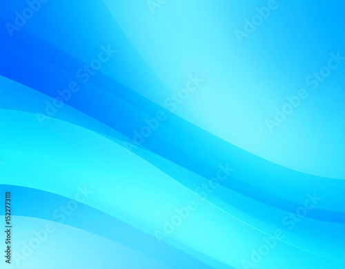 Abstract smooth blue waves
