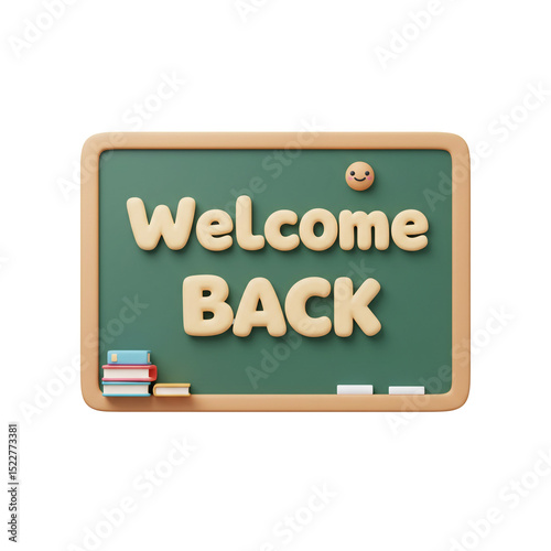 3d Cute Warm Welcome Back To School For The Students