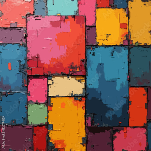 grunge background with colorful stripes