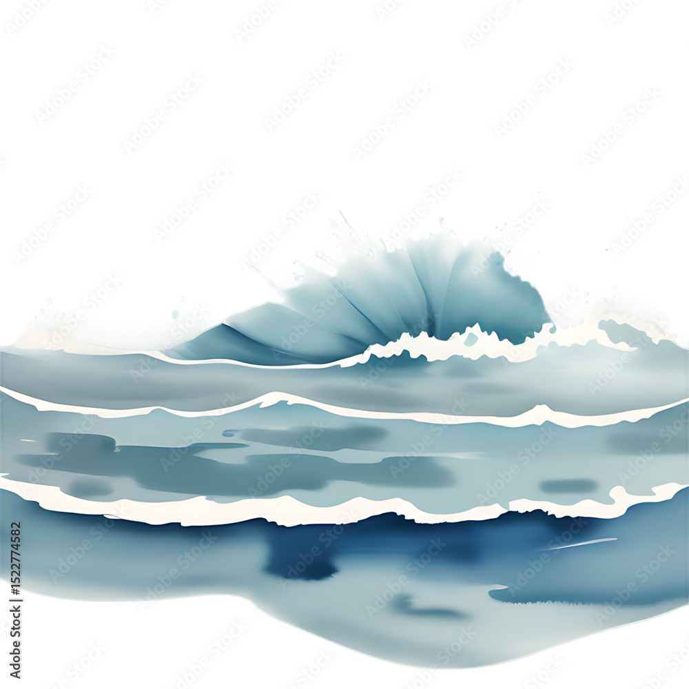 Obraz premium Ocean wave crest abstract artistic water