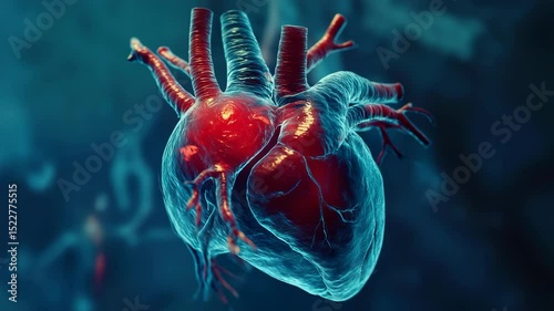 A human heart in the shape of a heart