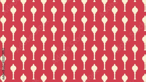 Vector seamless gods protection gada  mace pattern design