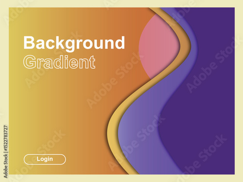 Abstract Background Gradient Modern Design with Wavy Layers and Color Transitions
