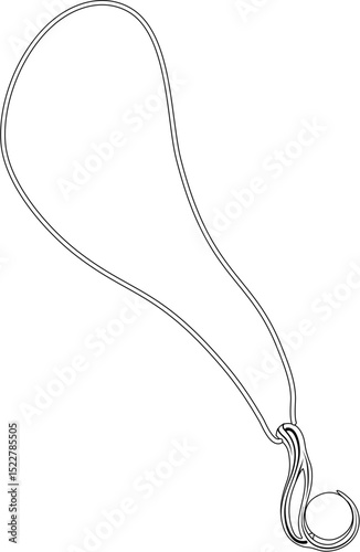 women's necklace coloring page