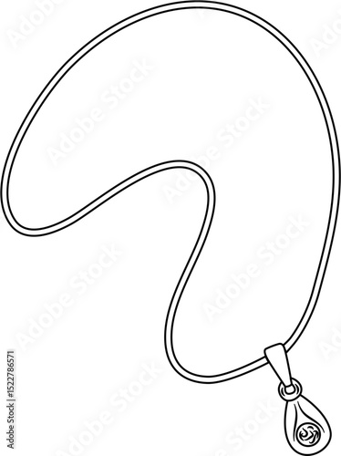 women's necklace coloring page