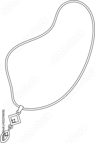 women's necklace coloring page