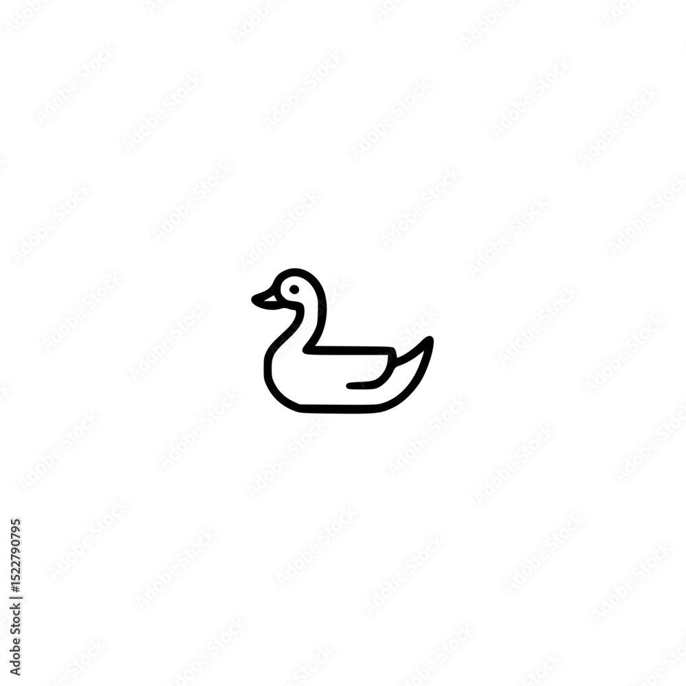 Fototapeta premium duck vector icon