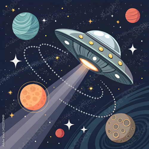 space ufo explore icon