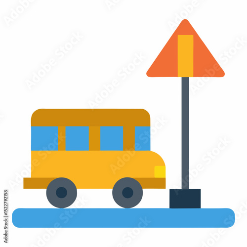 school-bus-and-crossing-sign-on-white-background--.svg