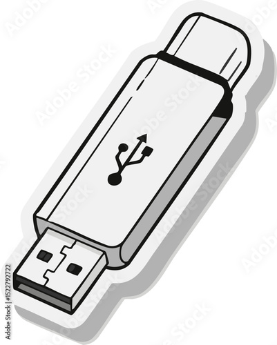 USB Drive (Sleek USB stick with cap)