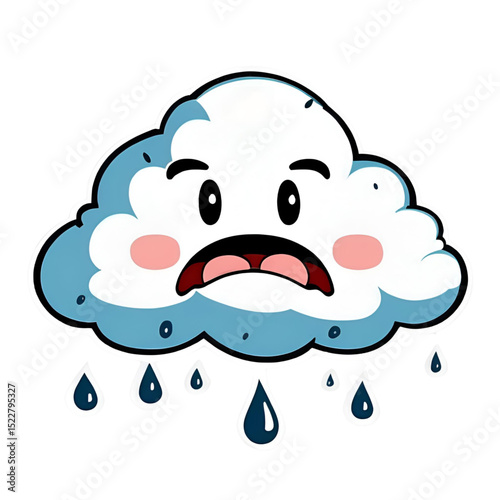 rain cloud and rain