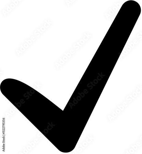 Bold Black Check Mark Icon Free Vector Graphic Download