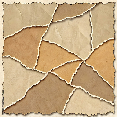 torn paper piece design background vector