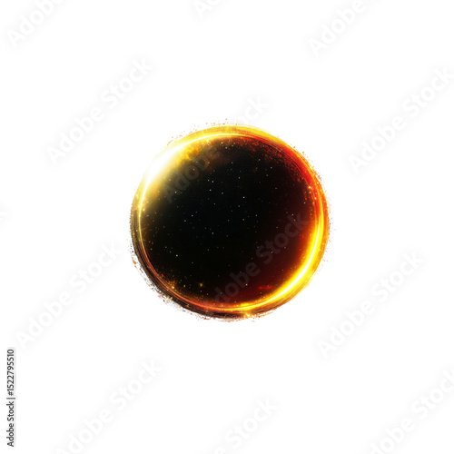 Glowing Orb of Cosmic Energy Abstract Circular Light Effect
