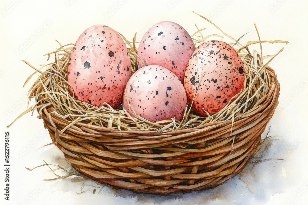 Obraz premium eggs in a nest.