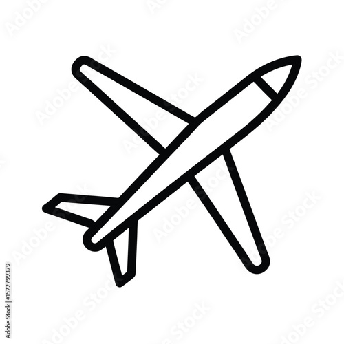 Glider Icon Outline Vector Illustration