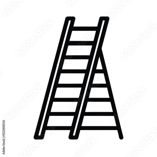 Ladder Icon Outline Vector Illustration