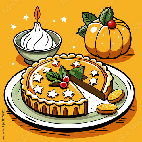 Festive Sweet Holiday Treat SVG – Cute Christmas Desserts & Candy Vector for Crafts, Stickers, and Party Decor