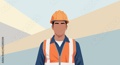construction worker with helmet