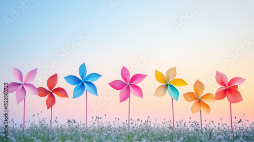 Playful Pinwheels in Park and Pattern – Childhood Whimsy & Graphic Cheer