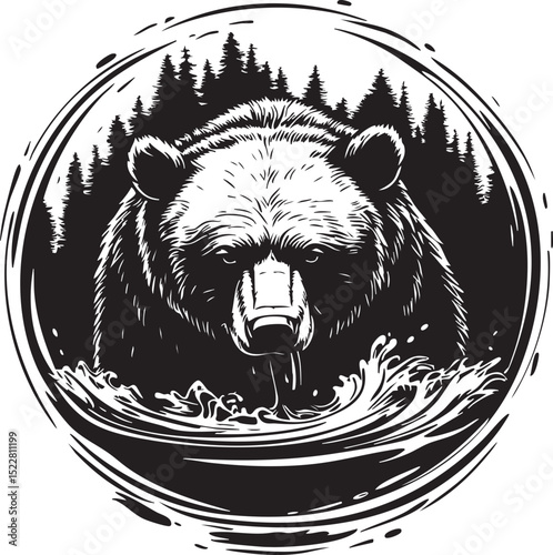 animal, sketch, mammal, vector, drawing, cat, illustration, nature, pet, fur, wildlife, black, hand drawn, wild, head, cute, dog, isolated, bear, white, shaggy, art, tail, kitten, predator
