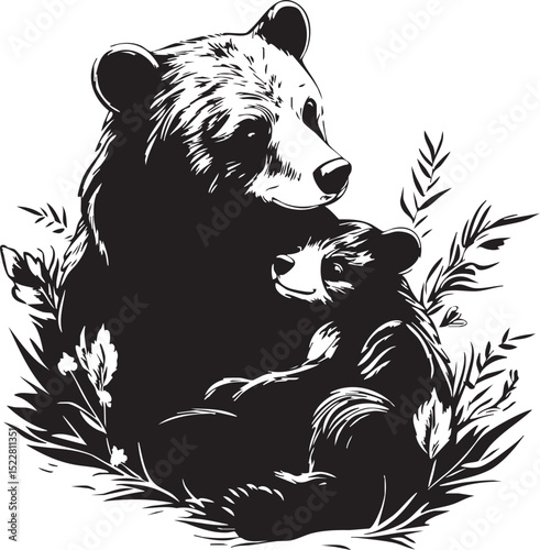 animal, mammal, sketch, cat, vector, pet, drawing, wildlife, dog, nature, fur, hand drawn, illustration, wild, cute, isolated, black, head, tail, domestic animal, bear, white, kitten, isolated on whit
