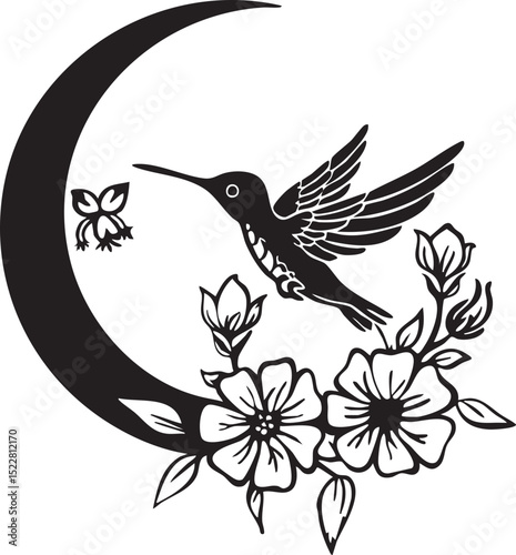 bird, vector, flower, illustration, silhouette, eagle, nature, animal, wing, flying, art, design, floral, feather, pattern, birds, leaf, dove, pigeon, fly, black, decoration, wings, symbol, colibri