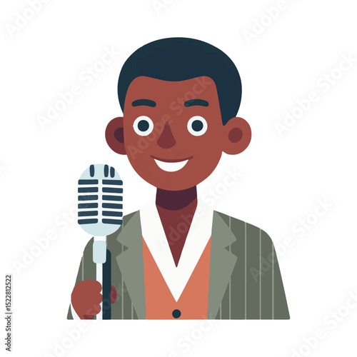 
illustration design of a singer