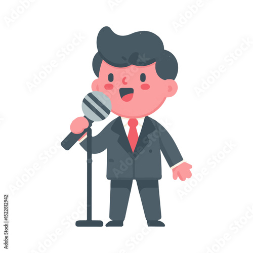 
illustration design of a singer